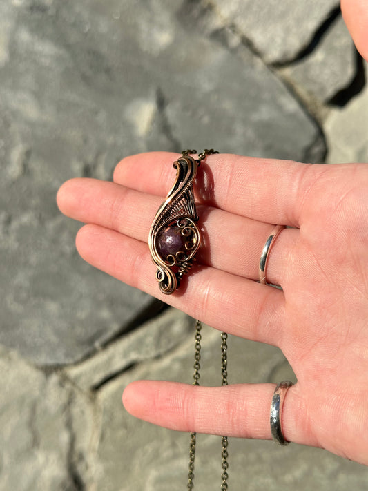 Mini Pink Sapphire Pendant