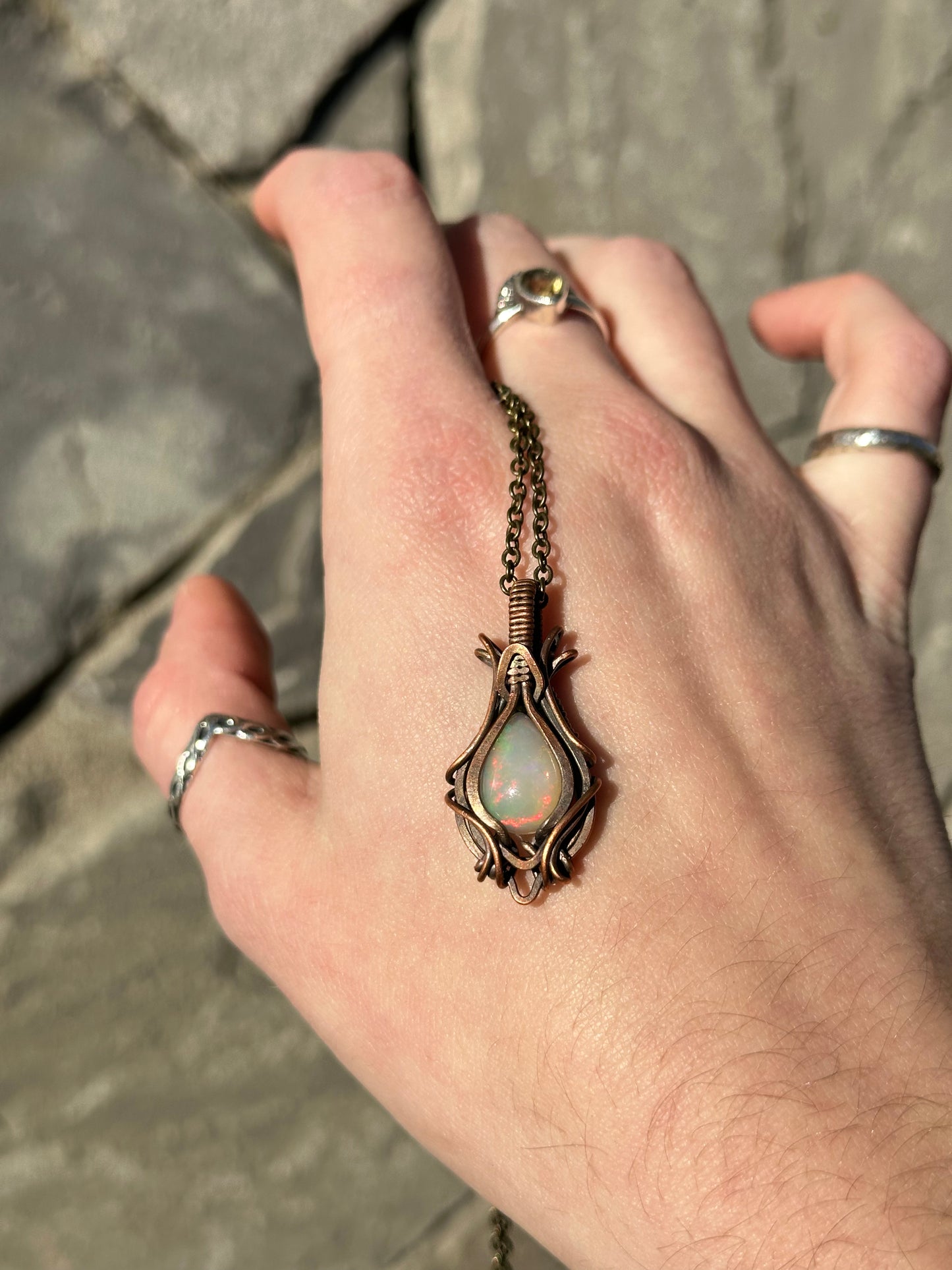 Mini Opal Amulet