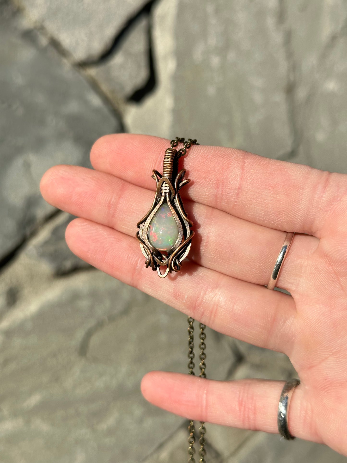 Mini Opal Amulet