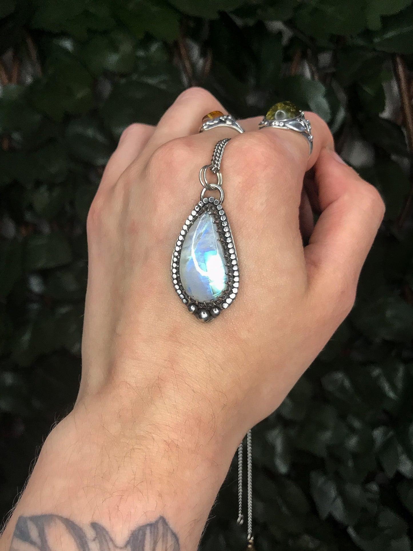 Rainbow Moonstone Talisman