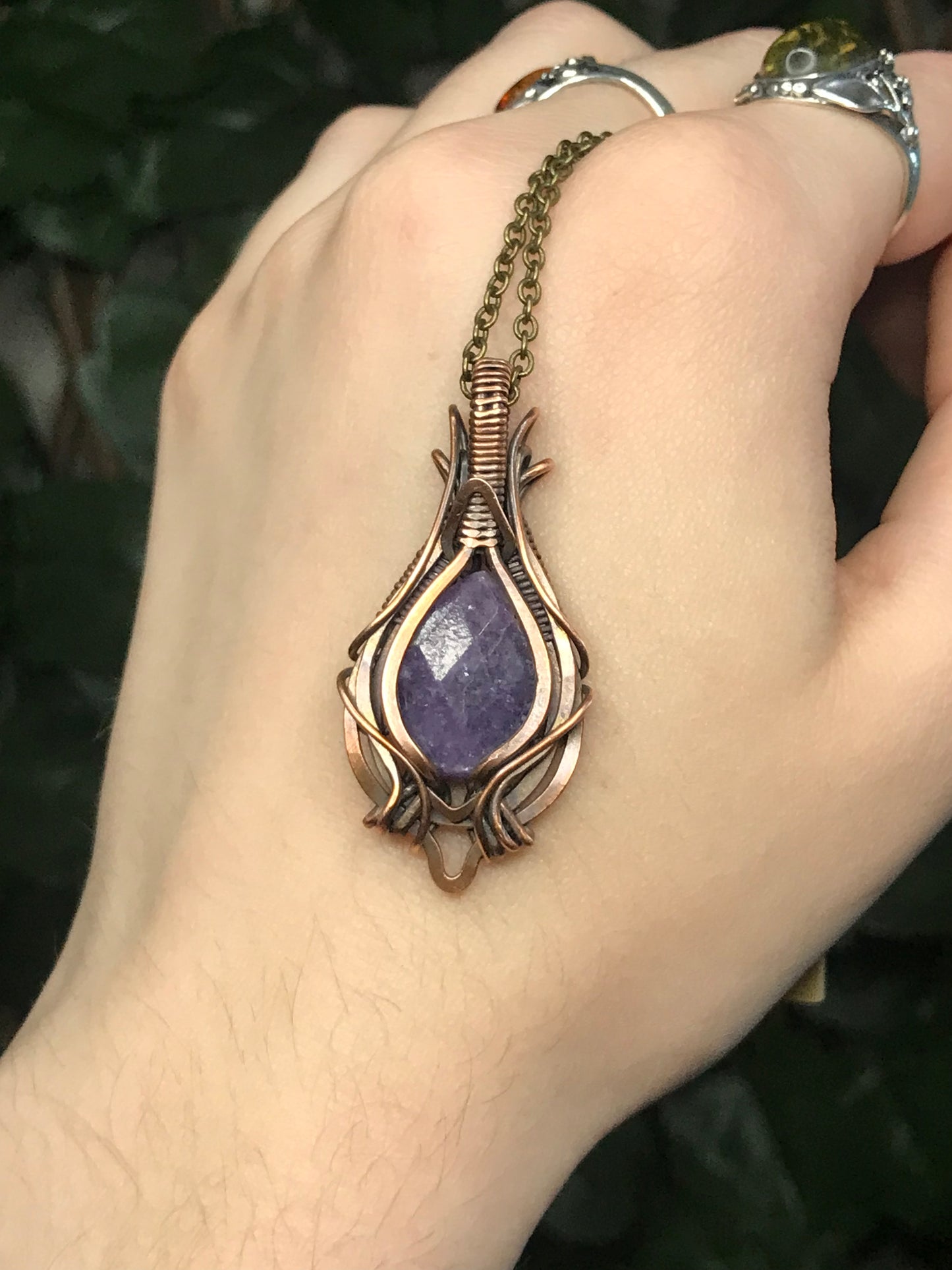 Lepidolite Amulet