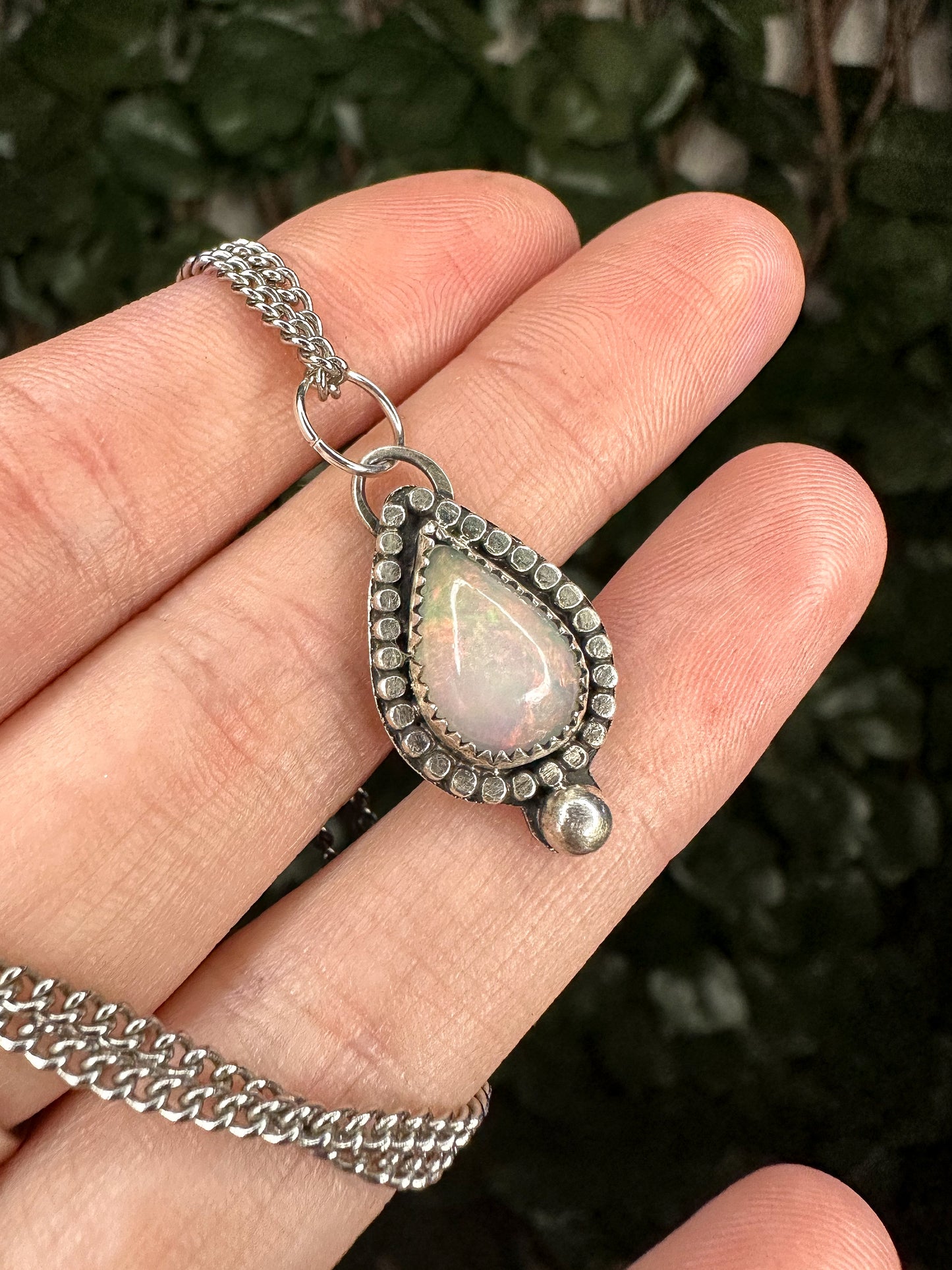 Pear Shaped Opal Mini Amulet