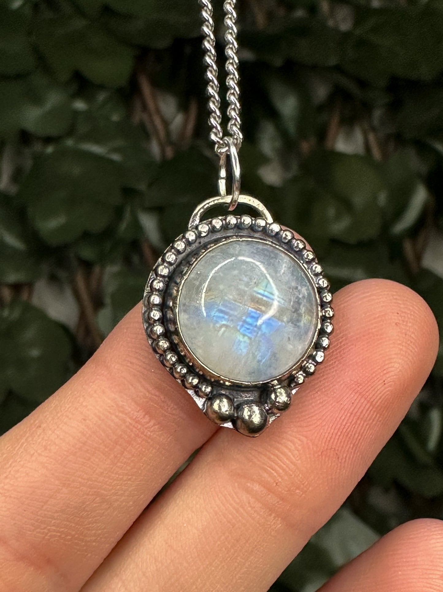 Rainbow Moonstone Amulet