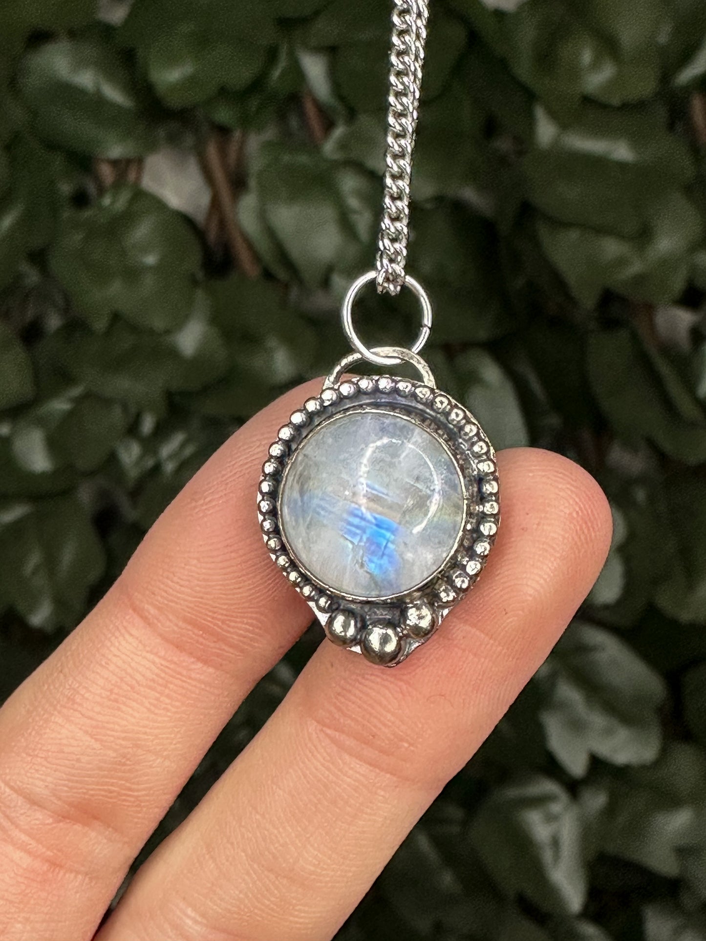 Rainbow Moonstone Amulet