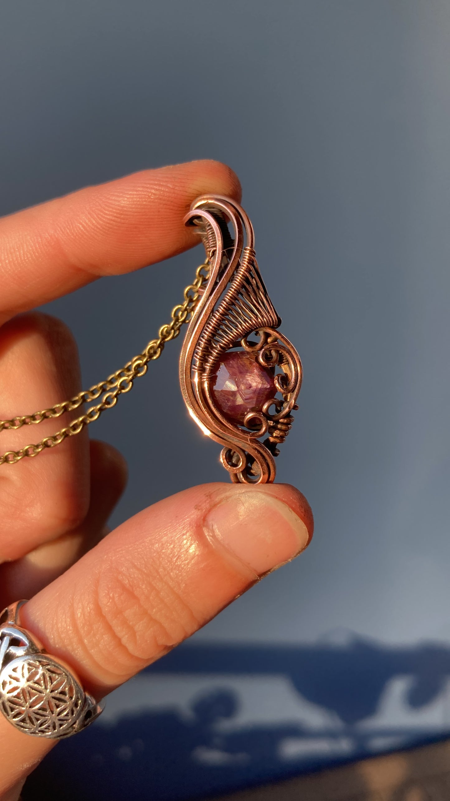 Mini Pink Sapphire Pendant