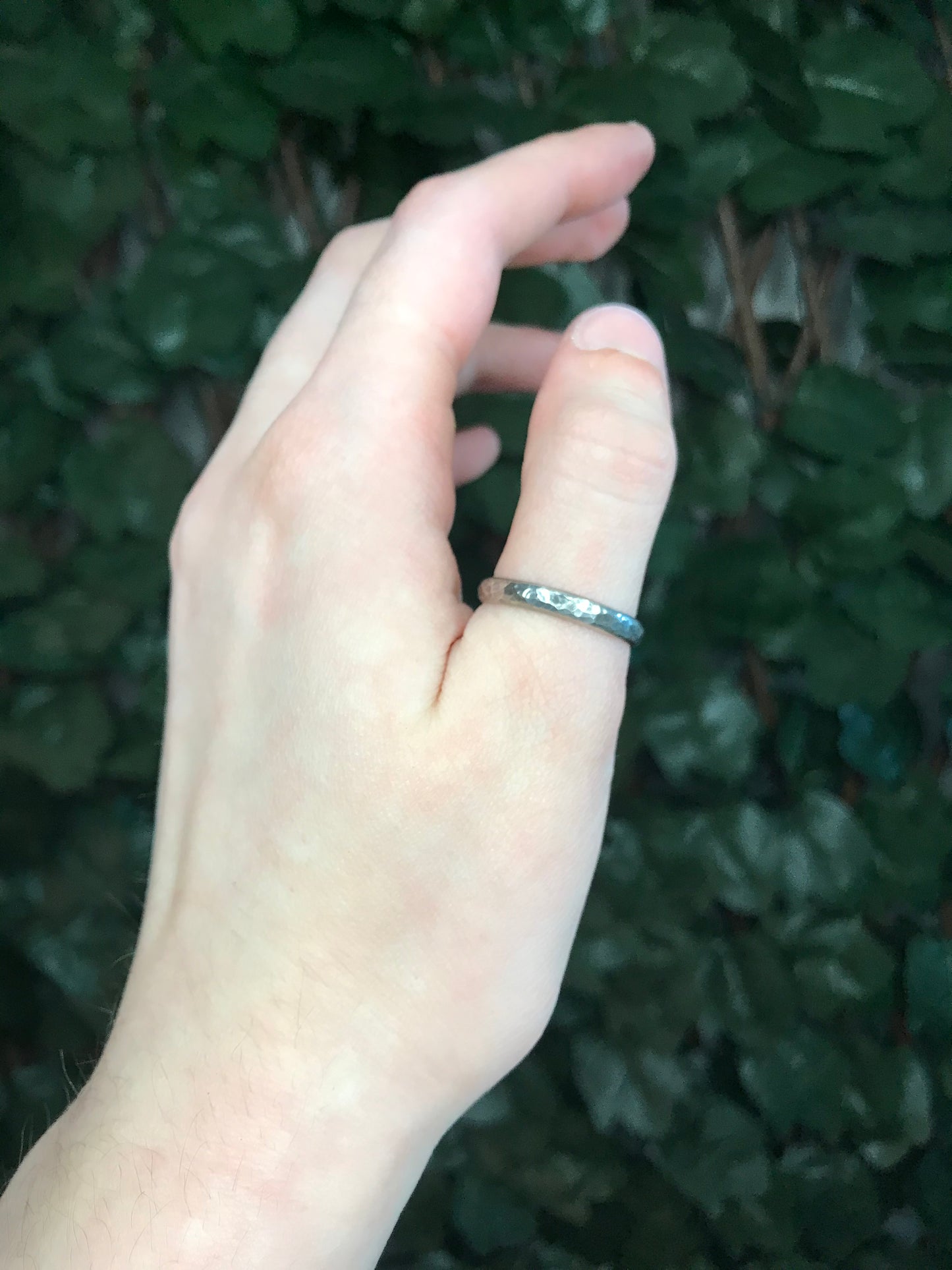 Antiqued Crackle Mirror Ring