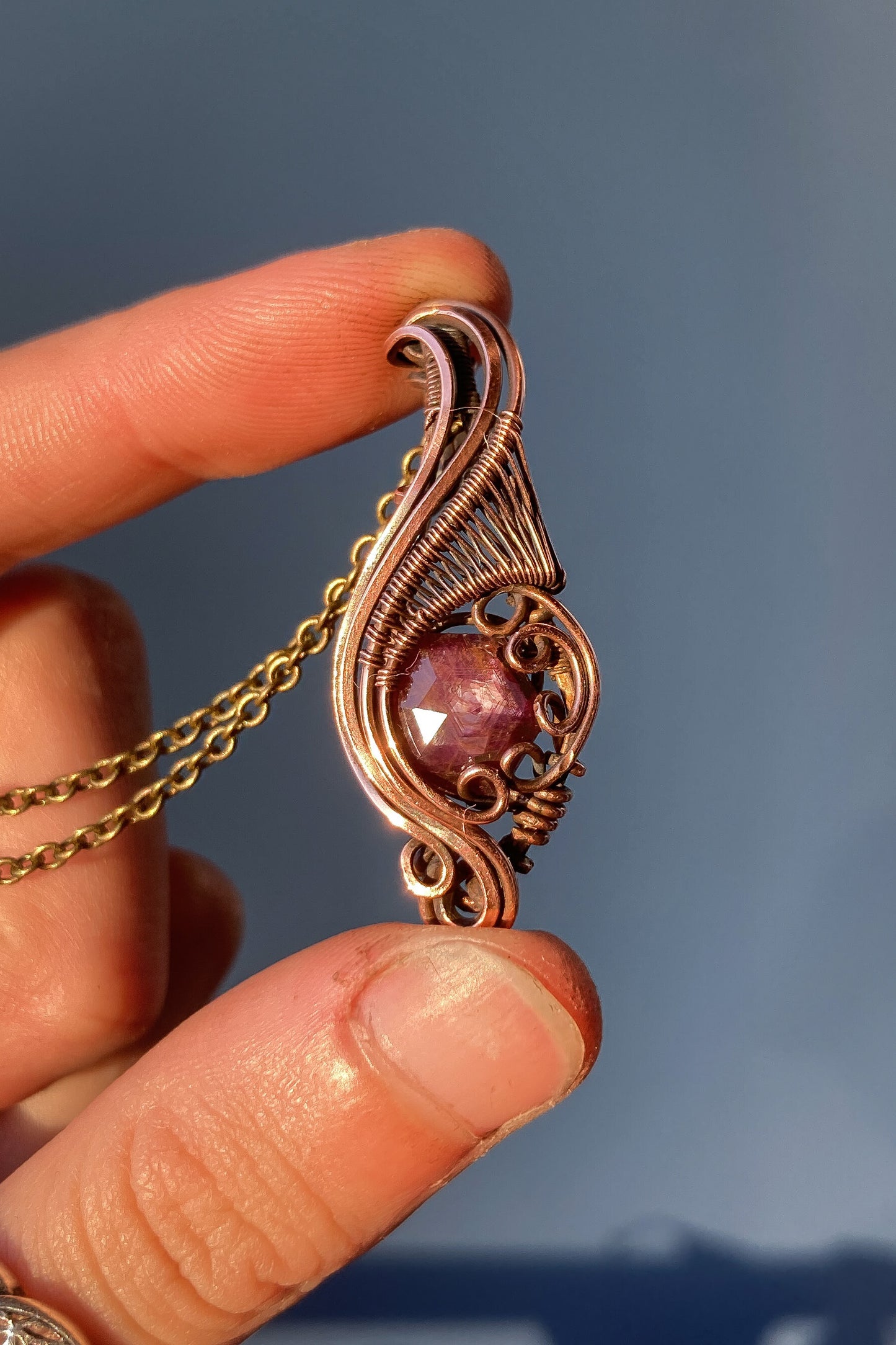 Mini Pink Sapphire Pendant