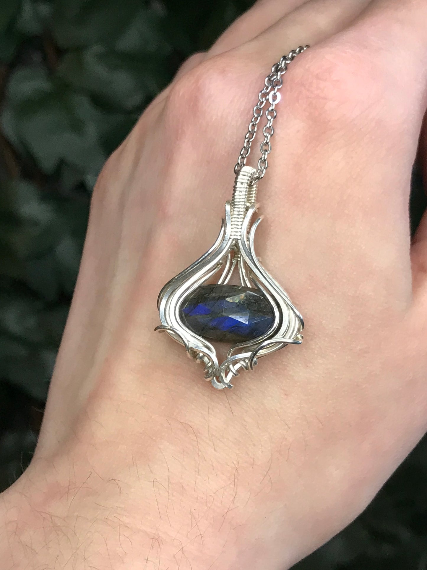 Blue Labradorite in Sterling Silver