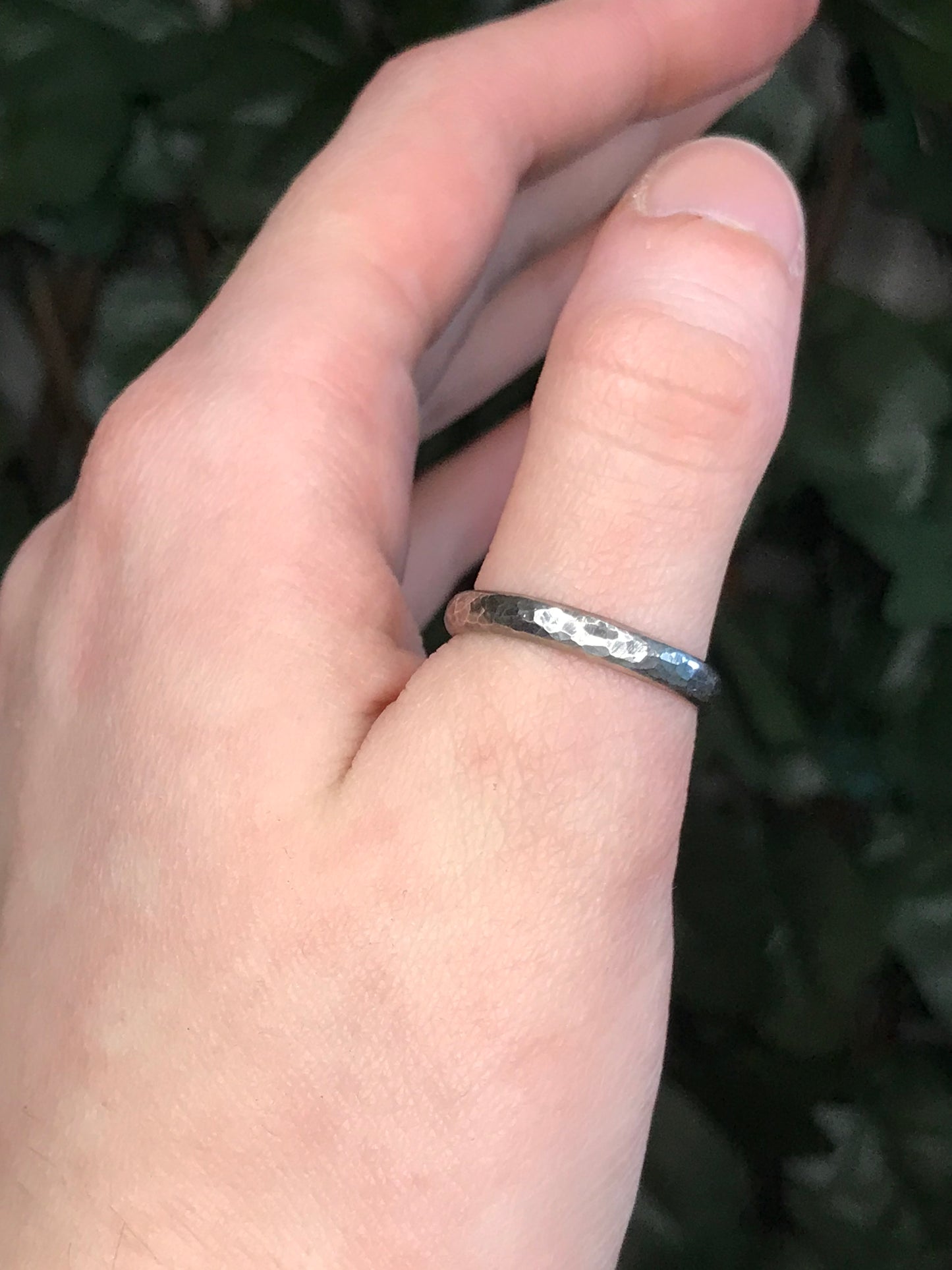 Antiqued Crackle Mirror Ring